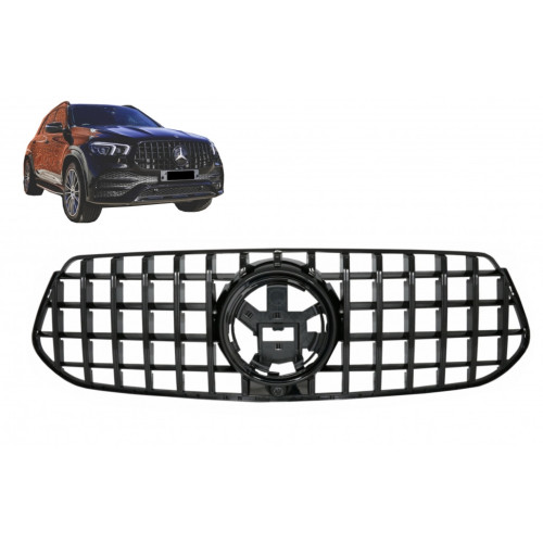 Rejilla frontal para Mercedes GLE Coupe C167 y SUV W167 AMG tipo GTR Panamericana Black