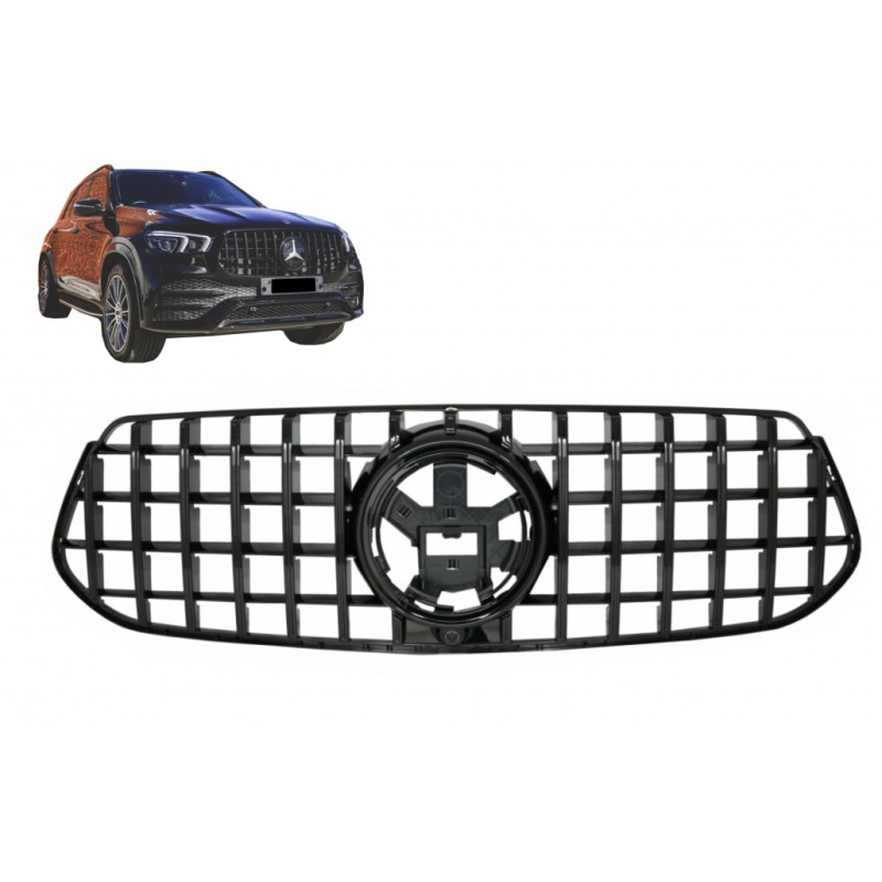 Rejilla frontal para Mercedes GLE Coupe C167 y SUV W167 AMG tipo GTR Panamericana Black