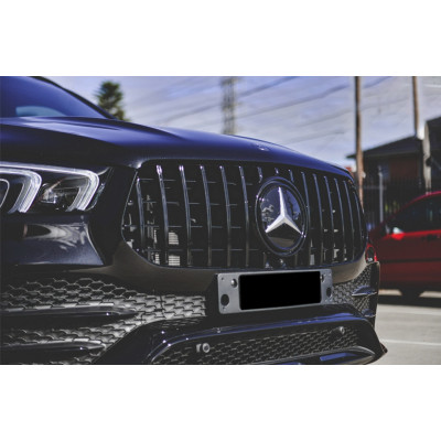 Rejilla frontal para Mercedes GLE Coupe C167 y SUV W167 AMG tipo GTR Panamericana Black