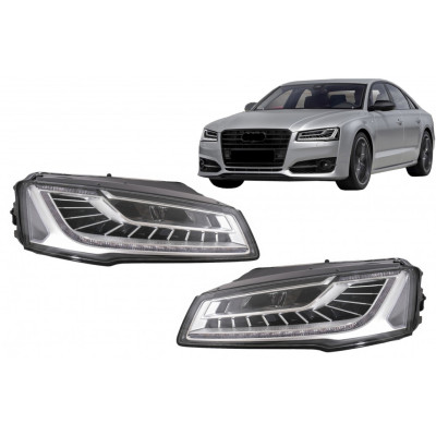 Faros delanteros Full LED para Audi A8 Sedan Facelift 4H, 4D 2014-2017 Matrix Design