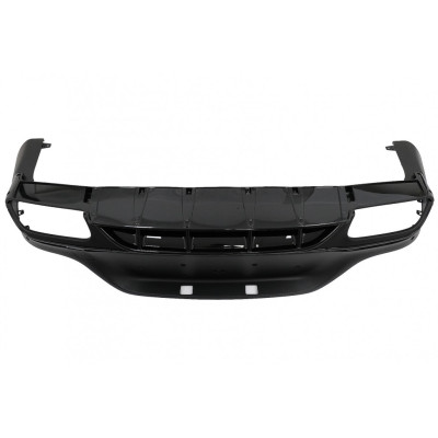 Difusor trasero con salidas de escape Negras para Mercedes GLC Coupe Facelift C253 +2020 look GLC63 AMG