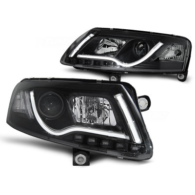 Pareja de Faros delanteros para Audi A6 C6 look Xenon