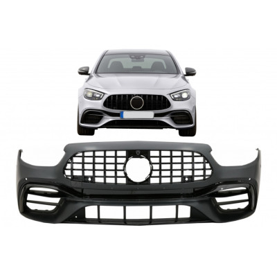 Paragolpes delantero para Mercedes Clase E W213 C238 Facelift +2020 look E63 AMG con Parrilla Negra