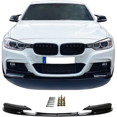 Añadido delantero para BMW Serie 3 F30 F31 M Performance Negro Brillo