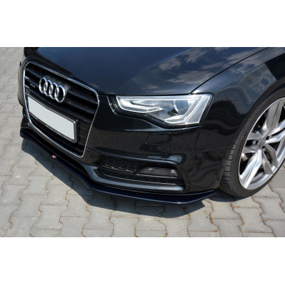 Añadido delantero para Audi A5 Sline 2012-2017 Negro brillo