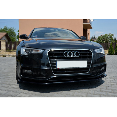 Añadido delantero para Audi A5 Sline 2012-2017 Negro brillo