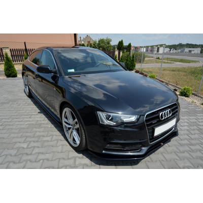 Añadido delantero para Audi A5 Sline 2012-2017 Negro brillo