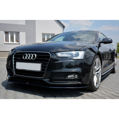 Añadido delantero para Audi A5 Sline 2012-2017 Negro brillo