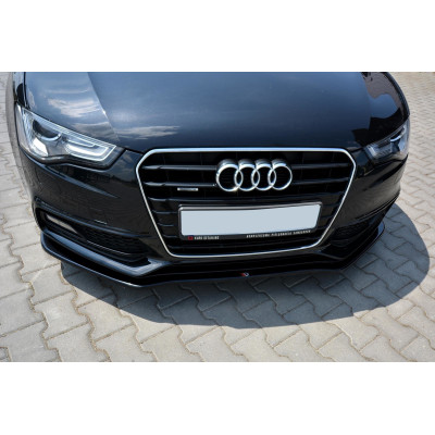 Añadido delantero para Audi A5 Sline 2012-2017 Negro brillo