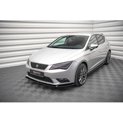 Añadido delantero para Seat Leon MK3 V1 Negro brillo