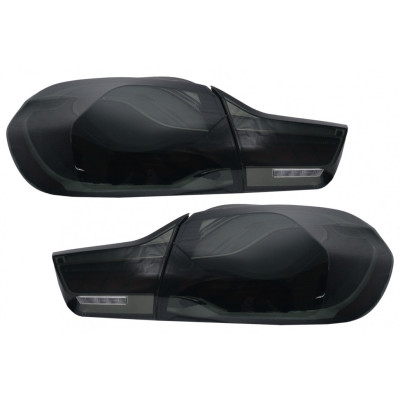 Pilotos traseros OLED para BMW Serie 4 F32 F33 F36 M4 F82 F83 Ahumado con intermitente secuencial dinámico