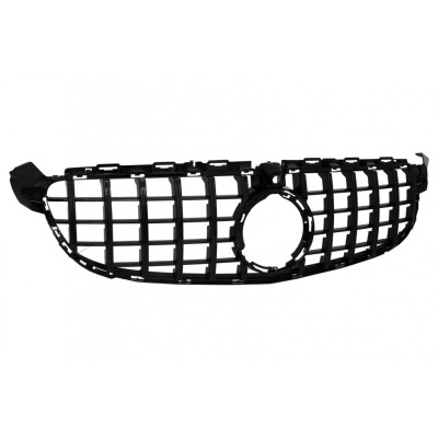 Parrilla delantera para Mercedes Clase C C63 AMG W205 Sedan / Coupe Negra