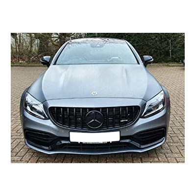 Parrilla delantera para Mercedes Clase C C63 AMG W205 Sedan / Coupe Negra