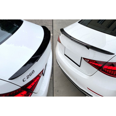 Aleron spoiler trasero para Mercedes Clase C W206 Sedan en Negro brillo