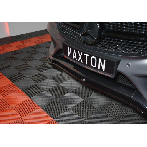 Añadido delantero para Mercedes Clase C Coupe C205 Negro Brillo