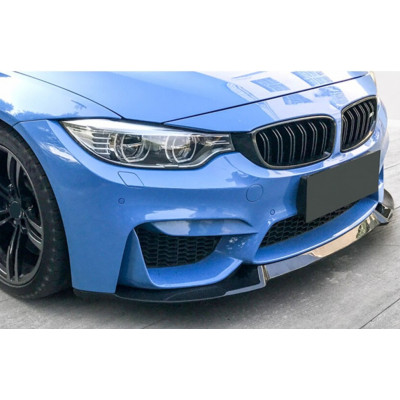 Añadido delantero para BMW M3 F80 tipo CS Competición Negro Brillo