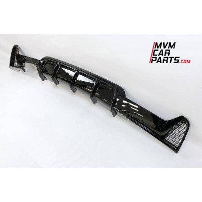 Difusor Trasero BMW Serie 4 F32 F33 F36 Look M Performance Negro brillo