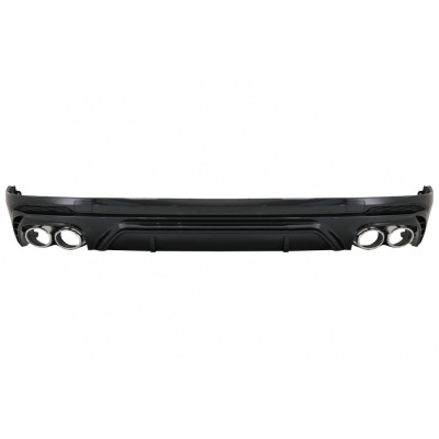 Difusor trasero look RSQ5 para Audi Q5 SUV 2018-2020 Colas Cromadas