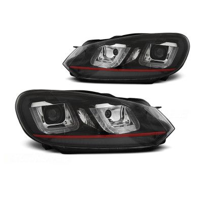 Faros delanteros U Led para Volkswagen Golf 6 Red Line