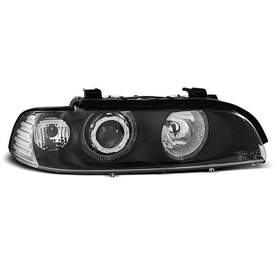 Faros delanteros Angel Eyes Negros para BMW E39