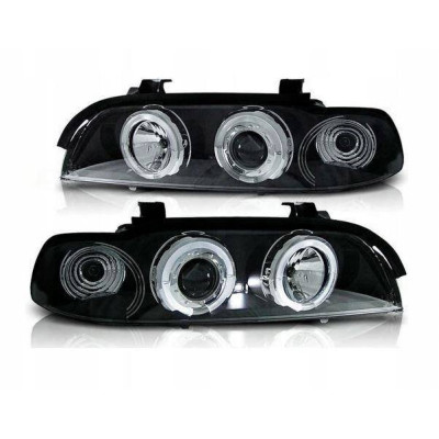 Faros Angel Eyes Negros BMW Serie 5 E39 95-03