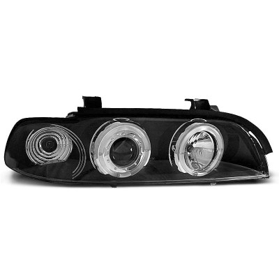 Faros Angel Eyes Negros BMW Serie 5 E39 95-03