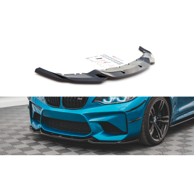 Añadido Lip delantero para BMW M2 F87 V.3 Negro Brillo