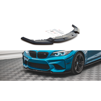 Añadido Lip delantero para BMW M2 F87 V.2 Negro Brillo