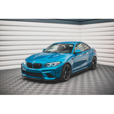 Añadido Lip delantero para BMW M2 F87 V.2 Negro Brillo