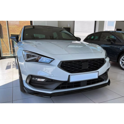 Añadido de paragolpes delantero Seat Leon MK4 FR +2020 Negro brillo