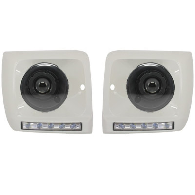 Kit faros delanteros con Luz diurna Cromada para Mercedes Clase G W463 Bi-xenon Look