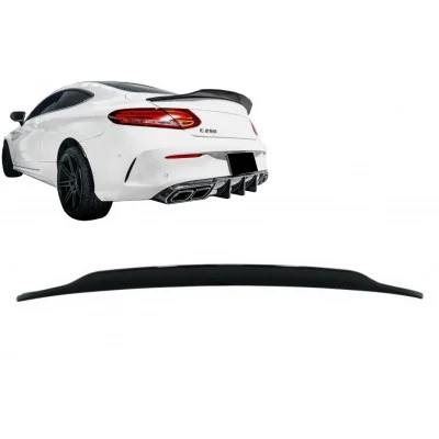 Aleron spoiler trasero para Mercedes Clase C Coupe C205 Dynamic Sport Negro Brillo
