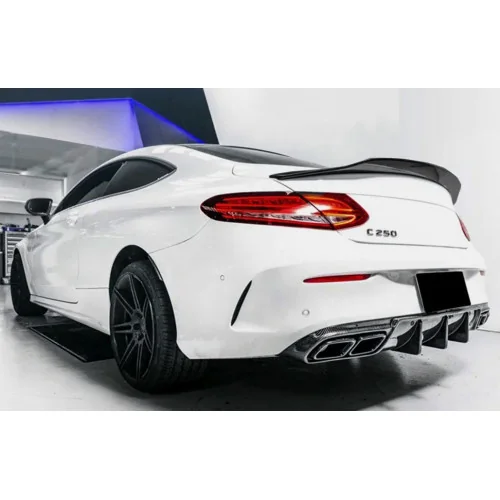 Aleron spoiler trasero para Mercedes Clase C Coupe C205 Dynamic Sport Negro Brillo