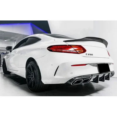 Aleron spoiler trasero para Mercedes Clase C Coupe C205 Dynamic Sport Negro Brillo