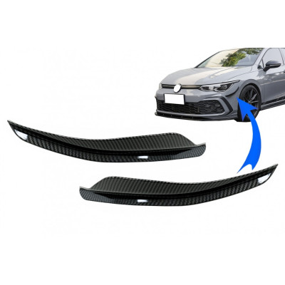 Aletines laterales de paragolpes VW Golf 8 GTI / R-Line Carbon Look