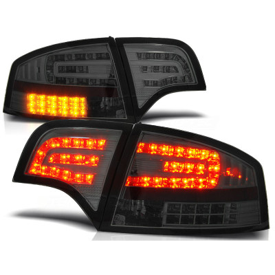 Pilotos traseros Led Transparentes Ahumados para Audi A4 B7 Sedan