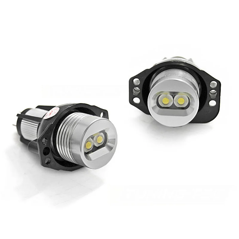 Ampoules Angel Eyes LED Pour BMW E90 E91 - Phares H8 Haute Puissance - Compatible 318d, Touring