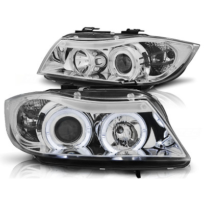 Faros delanteros Angel eyes BMW Serie 3 E90 Chrom