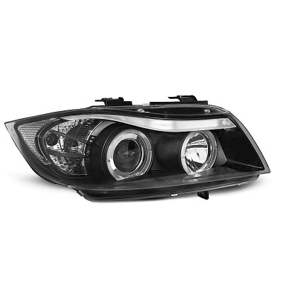 Faros delanteros Angel eyes BMW Serie 3 E90 Black