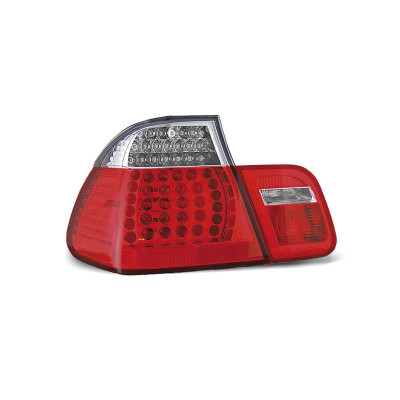 Pilotos traseros LED BMW Serie 3 E46 Sedan 1998-2001 Rojo Transparente