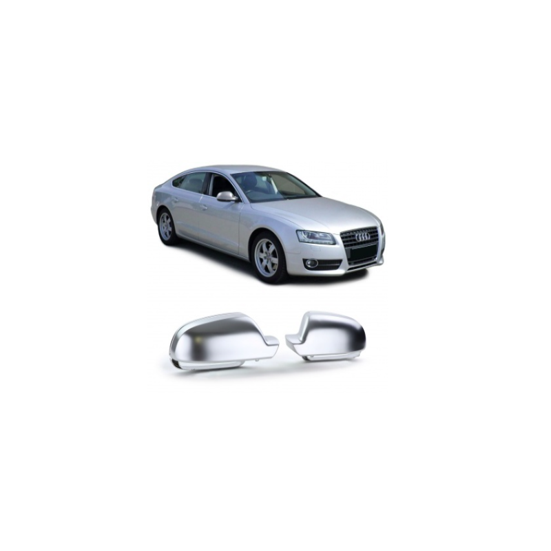 Carcasas de espejo Aluminio Mate para Audi look Sline