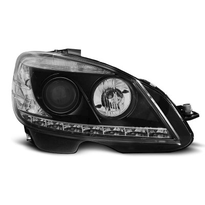 Faros delanteros Mercedes Clase C W204 con luz diurna