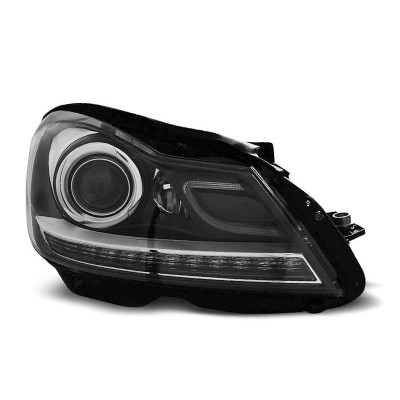 Faros delanteros Mercedes Clase C W204 tipo xenon Negros