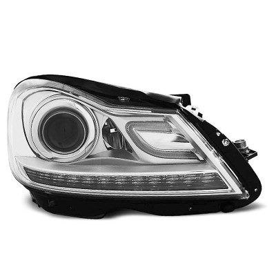 Faros delanteros Mercedes Clase C W204 tipo xenon Cromados