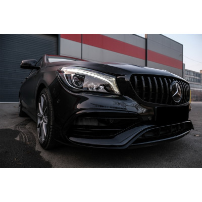 Parrilla frontal Mercedes CLA W117 tipo Panamericana Negra