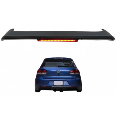 Aleron Spoiler Volkswagen Golf VI tipo R20 con luz de freno