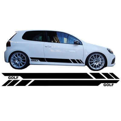 Vinilo lateral Golf Black para Volkswagen Golf V VI VII