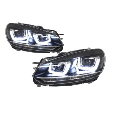 Faros delanteros Volkswagen Golf VI 6 Led Black edition