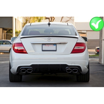 Pack difusor con salidas de escape Mercedes Clase C W204 tipo C63 AMG