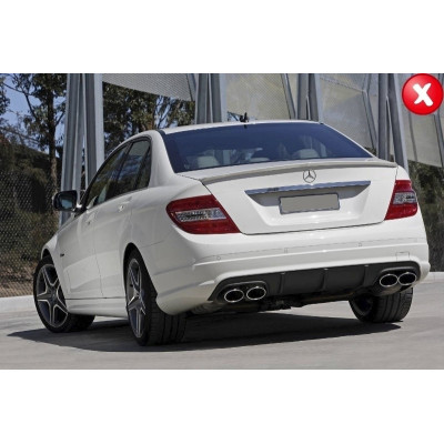 Pack difusor con salidas de escape Mercedes Clase C W204 tipo C63 AMG